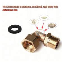 1/2 Inch Brass Fittings, Push-To-Connect Fitting Kit, Quick Connect Push-In Fittings, Suitable For PEX Copper Pipes And CPVC Pipes, Brass Elbow Tee, Brass Accessories - Common to Europe and America - View 12