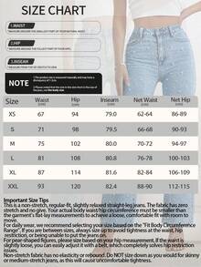 Elegant Faux Pearl Straight-Leg Jeans, Women High-Waisted Denim Pants, Fashionable Autumn/Winter Jeans Spring Casual - Medium Wash - View 8