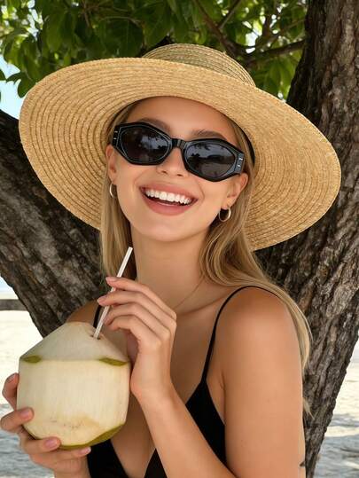 1pc European And American Retro Cat Eye Frame Y2K Unisex Fashionable Glasses, Versatile Lightweight Glasses Frame For Street Photography, Leopard Print Bohemian PC (Polycarbonate) Fashion Glasses, Suitable For All Seasons