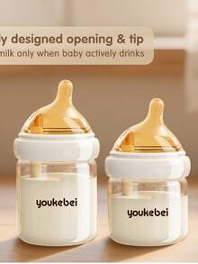 1 bình sữa trẻ em, cốc uống nước cho học sinh, bình nước dễ thương có ống hút, bình nước có vạch chia, bình nước có giác hút cho mẫu giáo, cốc có ống hút chống sặc, dung tích 250ml/350ml. - trắng - Xem 6