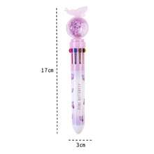 1/2/3/4pcs Random 10 Colors Butterfly Glitter Ballpoint Pens, Suitable For Office, School, Back To School Essential - 10-color Butterfly Ballpoint Pen - View 5