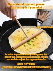 1 Set T-Shaped Pancake Spatula Set, Stainless Steel Round Flat Scraper, Household DIY Batter Dough Leveling Tool, Suitable For Making Crepes, Eggs, Baking, Kitchen Essential, Handmade DIY Gift, Holiday Gift Choice - View 15