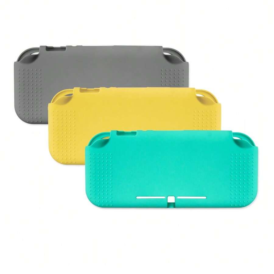 Silicone Case For Ninten Do Switch Lite, Anti-Slip Grip Protective Cover, Shockproof & Anti-Scratch Shell, Compatible With Nintendo Switch Lite (Yellow/Green/Grey) - View 1