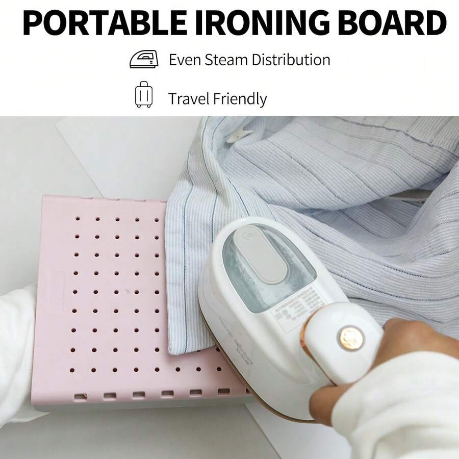 1 pieza Tabla de planchar portátil, tabla de planchar pequeña y compacta para el hogar, dormitorio, viaje, conveniente para planchar ropa