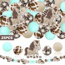 25/32/44PCS Animal Horse Shaped Silicone Beads Set - Brown & Black Horse Design With Flowing Mane & Tail, Adult DIY Accessories For Beaded Pens, Earrings, Etc., Suitable As Holiday & Birthday Gifts, Beads & Bead Assortments - Animal Horse Series - View 20