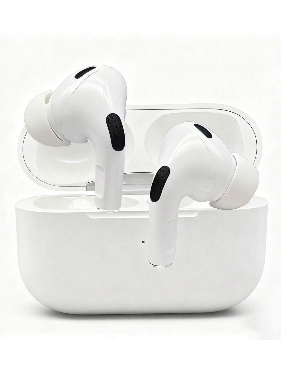 无线耳机 - 真无线耳机，兼容苹果和安卓系统，内置麦克风，防汗，白色，无线耳机，Airbuds，真无线耳机 - 白色 - 查看 1