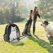 Breathable Large Capacity Pet Carrier Backpack For Cats, Portable For Outdoor Use - Multicolor - View 6