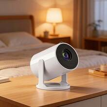 Minipoyector de video GAWFOLK 4K 1280x720P Android 11 con WiFi de banda dual, proyector para teatro en casa portátil con control remoto - Ver 11