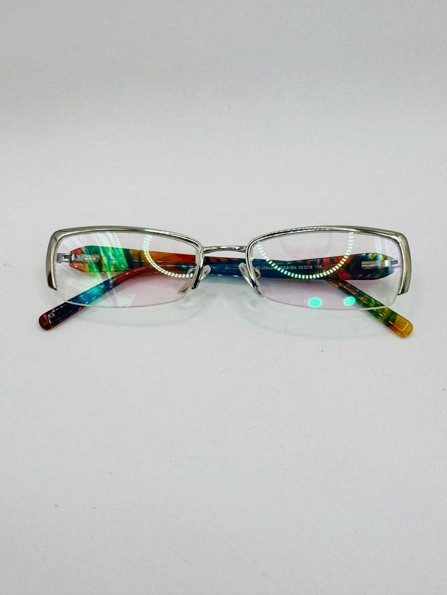Eyeglass Frame, Metallic, Semi-Rimless, Small Model - PROMOTION - Multicolor - Ver 1