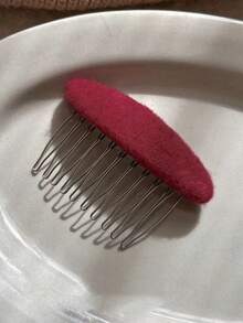 1 chiếc lược cài tóc ngược bằng len cao cấp kiểu cổ điển, lược cài tóc kiểu công chúa, lược cài tóc mái in họa tiết da báo, lược phủ nhung, kẹp tóc, kẹp tóc chống trượt, kẹp búi tóc, dụng cụ giữ tóc mái và tóc con. - Nhiều màu - Xem 4