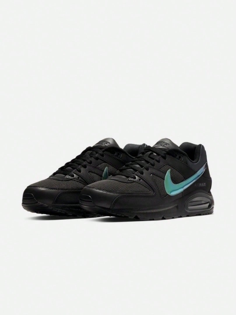 Nike 新款缓震回弹激光 Swoosh 男士 Air Max Command 耐磨舒适低帮跑步鞋,经典配色,时尚休闲运动鞋,性价比高 CD1514-001 - 黑色 - 查看 1