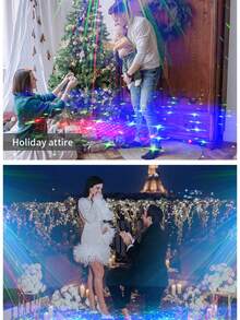 3-In-1 Stage Lighting DJ Disco Light Effects, UV Laser Light, RGB Sound-Activated Strobe Light With Remote Control, Suitable For Indoor Festivals, Birthdays, Home Parties, Karaoke, Bars, KTV, Weddings, Celebrations - USB Plug-in Version - View 7