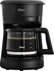 Cafetera Oster, Capacidad de 5 Tazas, Filtro Permanente, Color Negro - 5 Tazas - Ver 5