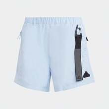 Adidas Quần short nữ dáng suông nhẹ, kiểu dáng thường ngày, IC0260 - Hồng nhạt xanh lam - Xem 1