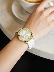Guess Marina 女士计时腕表 - W1025L5 - 白色 - 查看 3