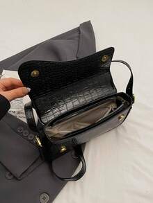 Women's Fashion Crossbody Bag, Suitable For Daily Commute, Travel, Shopping, And Strolling - Black - View 8