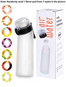1pc Colorful Box Sports Water Bottle Set, Includes 1 Random Oval-Shaped Flavor Capsule, Fruit Drink Flavor Capsule, Outdoor Sports Creative Water Bottle Flavor Capsule, Suitable For Fitness And Outdoor Activities, Suitable As Gift For Boys And Girls, 1 Random Flavor Out Of 7 Flavors - Multicolor - View 17