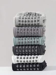 1/2/3/6 Pairs Men's Multi-Color Professional Anti-Slip Pilates Short Socks, Breathable Autumn Sports Floor Socks, Spring/Summer Yoga Socks - Multicolor - View 9