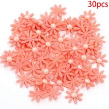 30 miếng vải không dệt đính ngọc trai giả hình hoa 8 cánh, kích thước 2.5cm, dùng để trang trí đồ thủ công DIY cho quần áo, túi xách, giày dép, mũ, kẹp tóc, băng đô, bông tai. - hoa - Xem 13