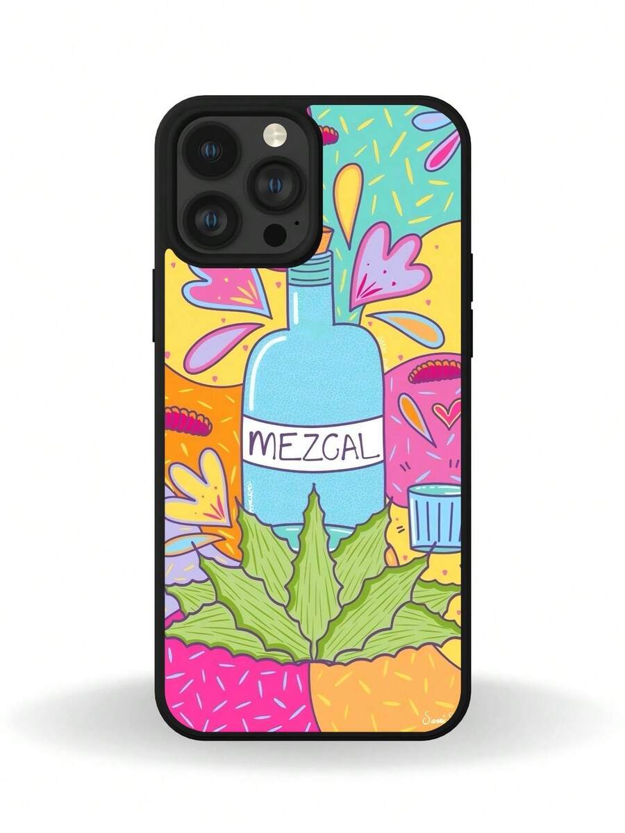Funda para Celular Resistente Calidad Superior Diseño Mezcal Compatible Todas las Marcas M616 - Negro - Ver 1