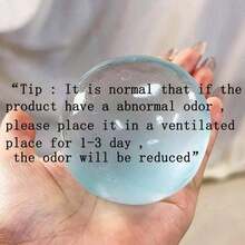 1pc/2pcs Moldable Slow Rebound Blue Coconut Oil Handmade Squeezing Ball, 6cm Round Malt Stress Relief Squeeze Toy, Suitable For Ideal Holiday Gifts, Fun & Cute Gifts, Birthday Gifts, Easter Gifts, Halloween Gifts, Christmas Gifts, Party Favor Filler - 藍色 - 查看 11