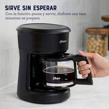 Cafetera Oster, Capacidad de 5 Tazas, Filtro Permanente, Color Negro - 5 Tazas - Ver 7