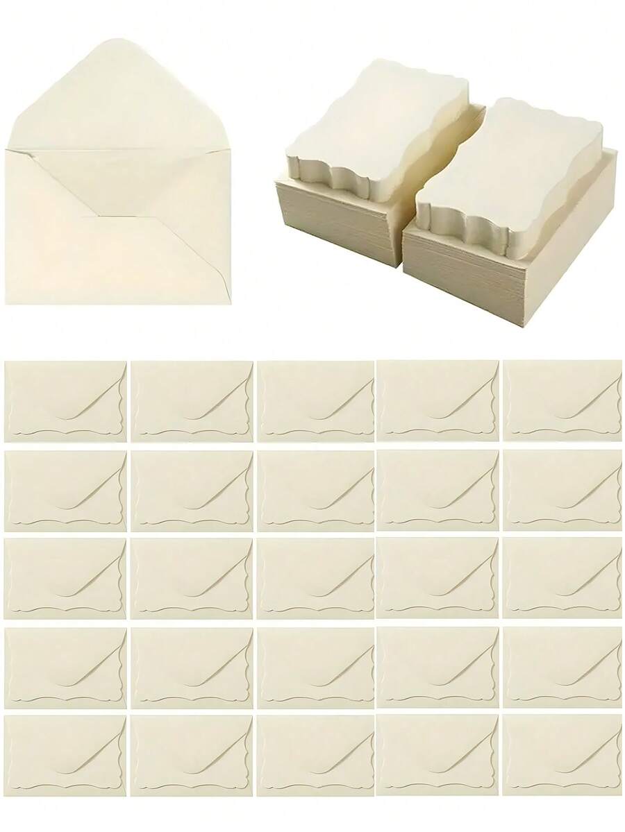 25 phong bì tự dính kèm thiệp trắng, phong bì mini tự dán phù hợp cho mục đích kinh doanh, tiệc sinh nhật, tiệc lễ hội, thiệp mời đám cưới. - phong bì - Xem 1