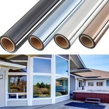 1 Roll One-Way Privacy Window Film, Daytime Privacy, UV Protection, Anti-Glare, Reflective Self-Adhesive Glass Sticker For Home, Office, Living Room - 1PC - View 1