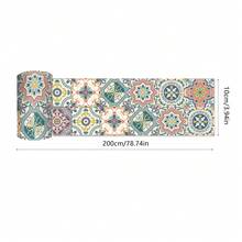 OUTANA 200cm Length Vinyl PVC Retro Floral Pattern Tile Wallpaper Border, Self-Adhesive, Removable, Easy Installation For Living Room, Bedroom, Kitchen - Multiple Styles - View 21