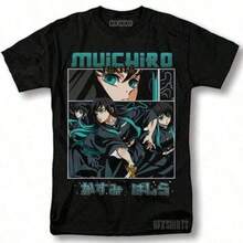 Kimetsu No Yaiba Inspired Anime T-Shirt,  S -  Japanese Anime Cartoon T-Shirts Unisex Japanese Anime Pure Cotton T-Shirt,  T-Shirts, Men's Summer Clothing, Y2k Clothing, Vintage Stylish T-Shirt, Loose Short Sleeve T-Shirt, Funny Manga Printed T-Shirt, Summer Outfits, Country Concert Outfit, Vacation Outfits Tops, Casual Summer Tops, Comfortable Outdoor Casual Wear Family Matching Graphic T-Shirts, Regular Fit, Soft And Lightweight, For Pop Culture Lovers, Streetwear Look, Must-Have Gift For Fashion Enthusiasts, Perfect Holiday Gift For Men And Women, Round Neck Top Gift For Fans, Girlfriend, Boyfriend, Husband, Valentine's Day, St. Patrick's Day Gift. - 黑色 - 查看 8