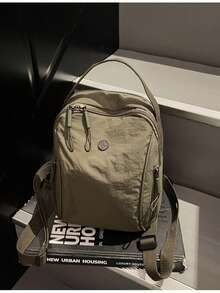 LECEY High-Quality Nylon Lightweight Scratch-Resistant Shoulder Bag - Grey - View 5