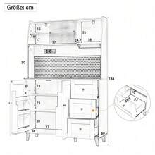 Buffets & Sideboards - Black + MDF - View 6