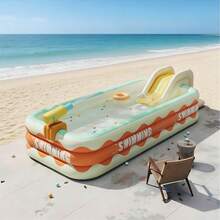 Large Durable PVC Inflatable Swimming Pool, Suitable For Relaxation And Entertainment - A - View 9