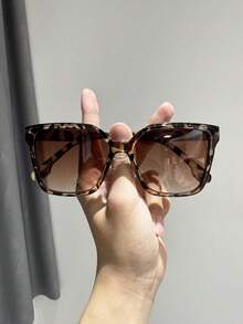 1-2pcs Square Plastic Full Frame Popular Design Hot Girl Style Perfect Best Friend Style Fashion Eyeglasses For Women-Vacation Outfits,Street Snap,Musical Festival,Party Fashion Accessories Suitable For All Face Shapes - Multicolor - View 12