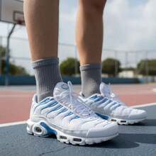Promotion: Air Plus Max Premium Vapor Bubble Cushioning Springs  Dracula Gym Running Black White - 田納西鯊魚 - 查看 1