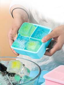 Khay silicon 6 ngăn có nắp đậy, khuôn vuông lớn 5cm dùng trong gia đình và quầy bar. - Nhiều màu - Xem 4