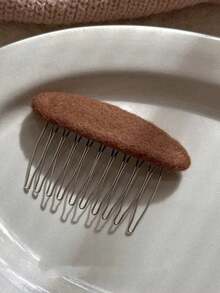 1 chiếc lược cài tóc ngược bằng len cao cấp kiểu cổ điển, lược cài tóc kiểu công chúa, lược cài tóc mái in họa tiết da báo, lược phủ nhung, kẹp tóc, kẹp tóc chống trượt, kẹp búi tóc, dụng cụ giữ tóc mái và tóc con. - Nhiều màu - Xem 5