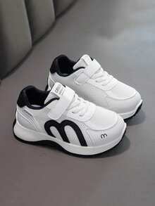 Giày thể thao casual mới mùa Xuân/Thu 2026, giày chạy bộ đế mềm dành cho bé trai và bé gái - màu đen - Xem 5