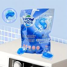 3-Compartment Laundry Detergent Pearls, 15g, 30pcs, Soft & Comfortable, Strong Stain Removal, Fresh Deodorizing, Effective Cleaning, Suitable For Washing Machines - Liquid - View 8