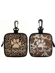 1pc Zippered Dog Treat Pouch - Portable Polyester Material Pet Snack Bag Suitable For Outdoor Activities And Walking, Available In Black, Red, Purple, Blue, Suitable For Dog Owners And Trainers To Carry Pet Treats, Dog Accessories, Dog Snack Bag, Dog Toys, Dog Walking Bag, Dog Snack Storage - Multicolor - View 9