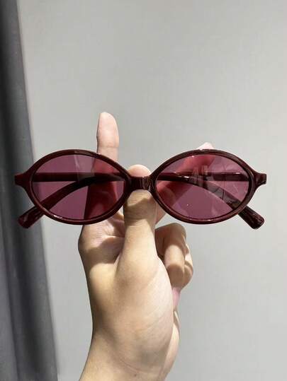 1副女士多色方形全框完美甜美个性化闺蜜风时尚眼镜 - 适合音乐节、热带海滩度假、单身派对、街拍等场合