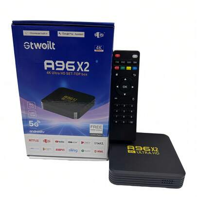 TV Box G96X2 4K Ultra HD - Convertidor de Smart TV con Android14, 5G Wi-Fi y Control Remoto