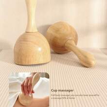 1pcs Wood Therapy Massage Tool Lymphatic Drainage Massager Kit  Body Cellulite Massager For Body Sculpting,Contouring,Relief Muscle,Anti-Cellulite - 彩色 - 查看 4
