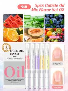 coscelia Bộ 1/5/8/16 lọ dầu dưỡng móng 5ml, dụng cụ loại bỏ lớp biểu bì, sản phẩm chăm sóc móng hàng ngày giúp tăng cường và cải thiện sức khỏe, độ bóng cho móng. - 5ml - Xem 15