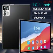Qetupa 10.1 吋 Android 15 平板電腦，MTK 6755 八核 2.0GHz 處理器，4GB RAM，64GB/128GB ROM，1280x800 HD IPS 觸控螢幕，藍牙 5.2 與 WiFi 6，5MP 前置與 13MP 後置雙鏡頭，6000mAh 大容量電池（不含適配器） - 黑色 - 查看 1