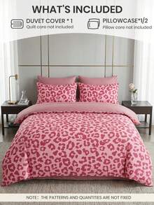 2/3pcs Bedding Set With Numeric Print (1pc Duvet Cover + 1/2pcs Pillowcase, Without Filler), Breathable & Comfortable Bedding Set, Skin-Friendly Soft Anti-Pilling, Suitable For Double/Full/Queen/King Size Bed - Multicolor - View 3