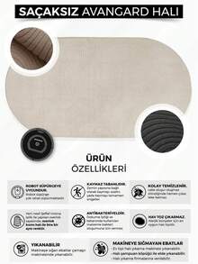 Modern Round Boho Rug – Textured Geometric Circle Carpet With White Tassel Fringe – Washable Nursery & Living Room Decor - Mocha Brown - View 5