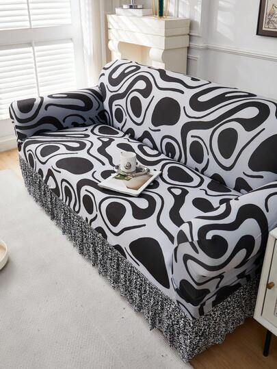 1 tấm phủ ghế sofa trang trí co giãn chống trượt, chất liệu vải lụa sữa in hoa, phù hợp với ghế sofa đơn/đôi/ba/bốn chỗ, thân thiện với thú cưng, nhiều màu sắc, thích hợp cho mùa xuân/hè/thu/đông.