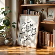 1 Piece/Set Slow Down, Vienna Lyrics Vintage Wall Art Print, Music Poster Print, Inspirational Quote Wall Art, Music Font Decoration, Living Room Home Decor, Wall Decoration, Frameless , , Perfect For Space Decoration - A - Xem 3