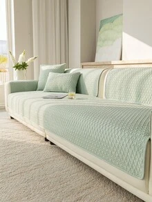 SANMOSPIN 1 vỏ gối sofa mùa hè mát mẻ, chất liệu lụa, kiểu dáng tối giản hiện đại, có thể giặt máy, phù hợp với sofa 1-4 chỗ ngồi trong phòng ngủ, phòng khách, phòng học, văn phòng. - nhiều màu - Xem 4